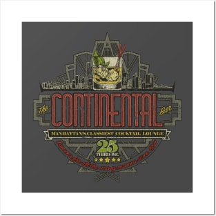 The Continental Bar NYC Vintage Posters and Art